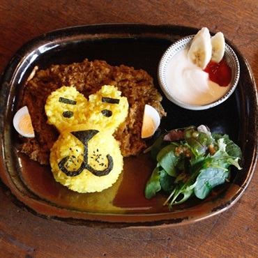 サルくんのキーマカレープレート