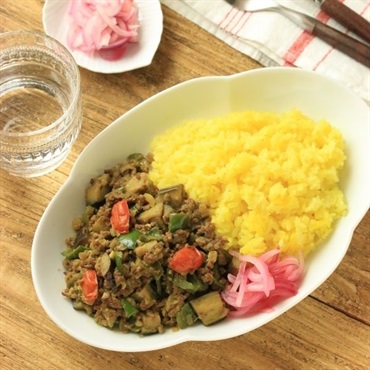 野菜たっぷりキーマカレー