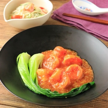 定番のエビのチリソース