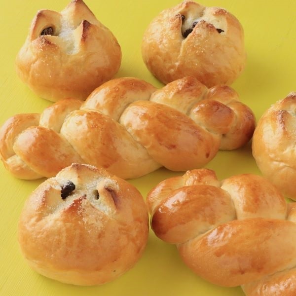 【秋めぐり対象】はじめての手ごねパン♪レーズンパン＆編みパン