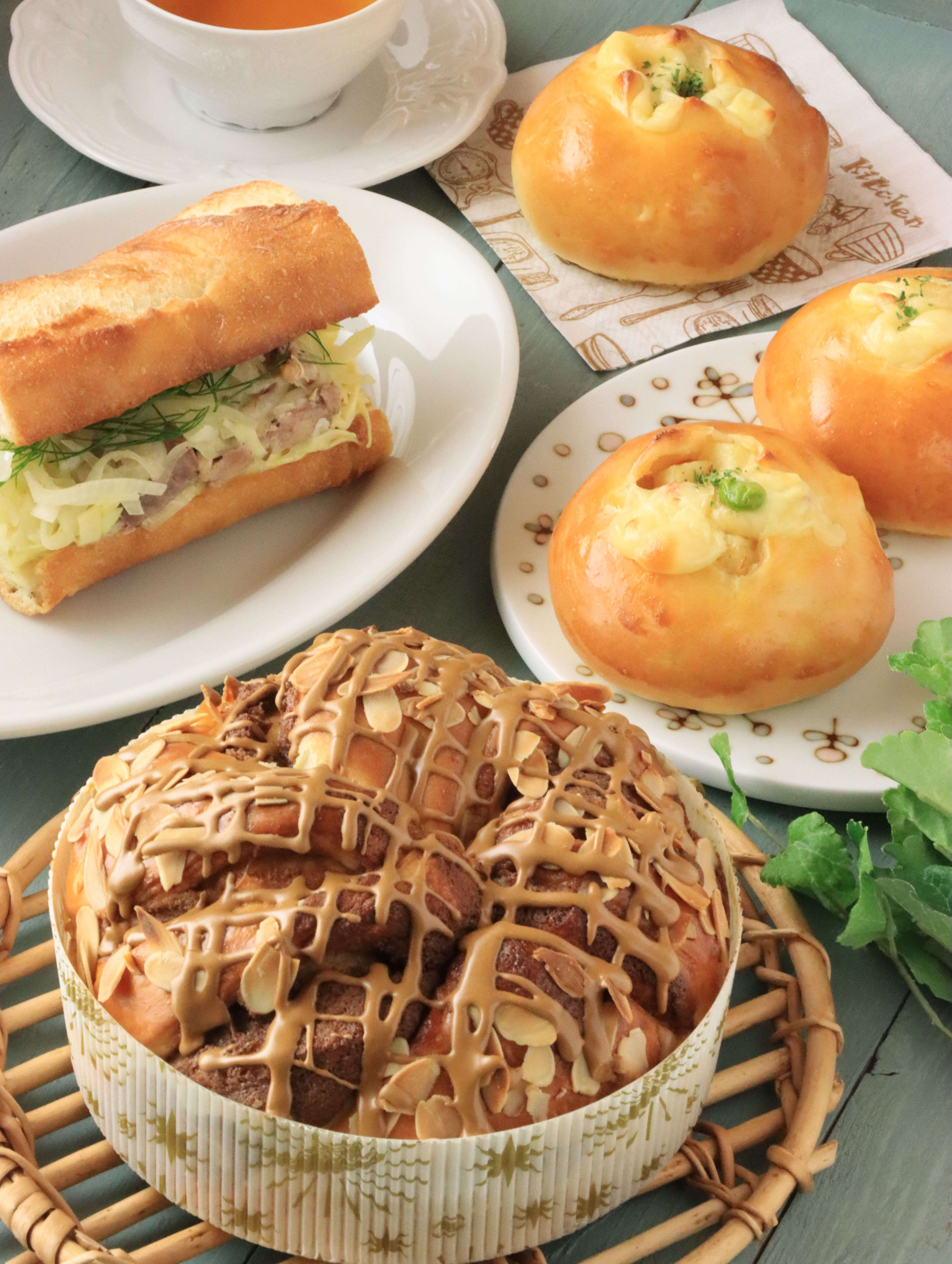 （手ごねあり）国産小麦で作るパン2種